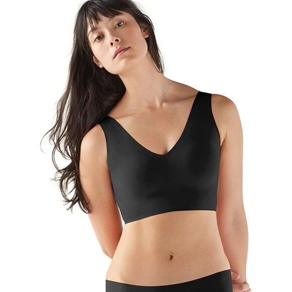 True Body V-Neck Bra Large Black - Picture 2 of 8